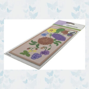 CraftEmotion Impress Stamp Die - Slimline Magic Pearl - Spring Flowers 115633/1204