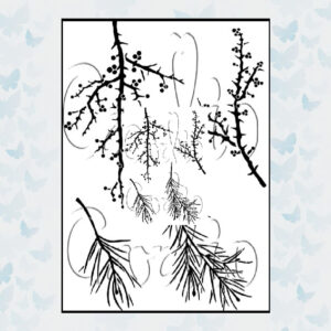 Card-io Clear Stempels Seasonal Branches CCSTSEA-01
