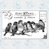 Crafty Individuals Seven Cheeky Songbirds Unmounted Rubber Stamps (CI-230)