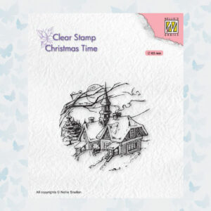 Nellies Choice Clear Stempel - Chris. Time Besneeuwd Huis CT038