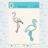 Nelies Choice Snijmal en Stempel Set Exotische Vogels Flamingo HDCS022