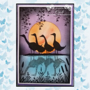 Lavinia Clear Stamp Gaggle of Geese LAV279