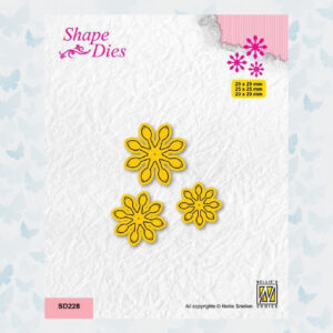 Nellies Choice Shape Die - set van 3 - Bloemen N°7 - SD228