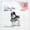Nellies Choice Clearstamp - Winter Time Sneeuwman met Top Hoed WT006