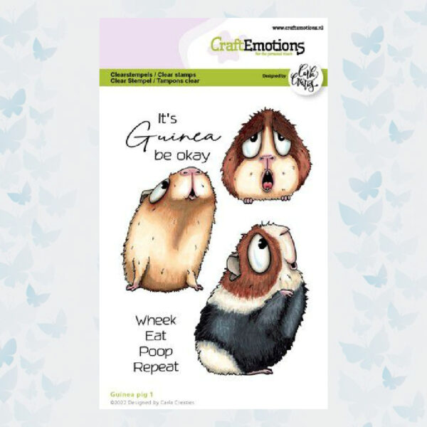 CraftEmotions Clear Stempels A6 - Guinea Pig 1 Carla Creaties 130501/1539