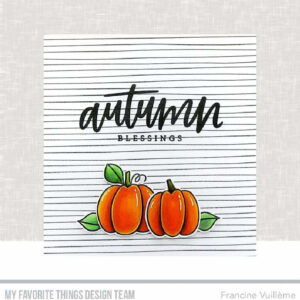 My Favorite Things Lined by Hand Rubber Background Stamp BG-117