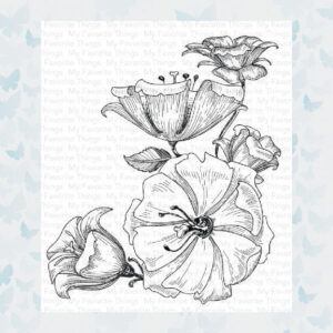 My Favorite Things Floral Fantasy Rubber Stamp (BG-118)