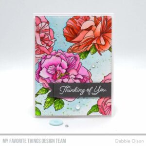 My Favorite Things Fanciful Roses Background Rubber Stamp (BG-120)