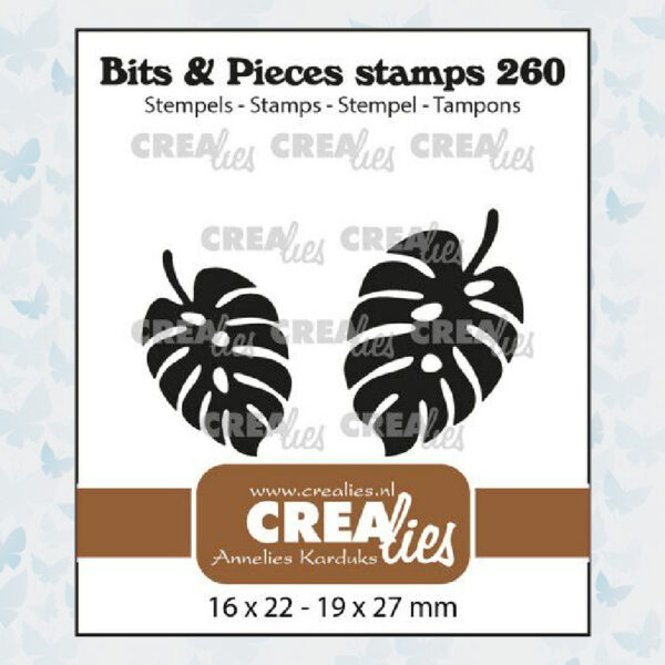 Crealies Clearstempels Bits & Pieces Botanisch Blad 2x CLBP260