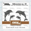 Crealies Silhouetzz no. 10 - Dolfijnen 4x CLSH10