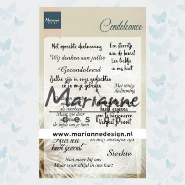 Marianne Design Clear Stamps Condoleance CS1041