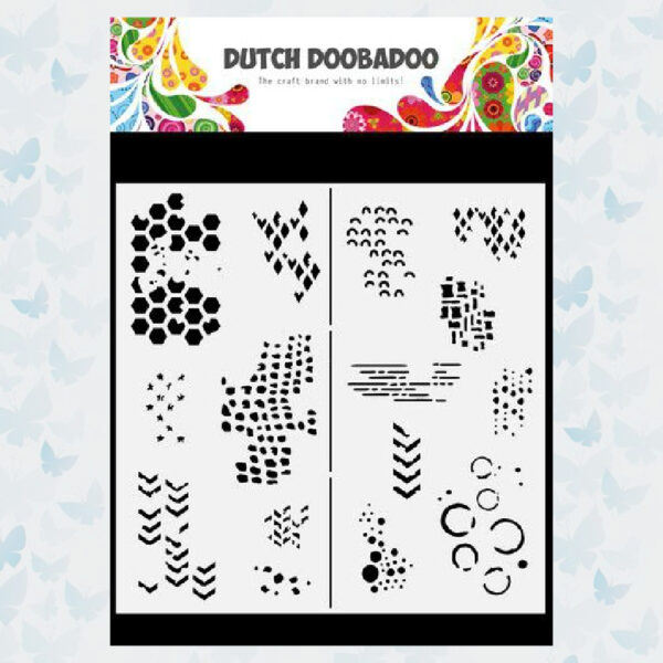 Dutch Doobadoo Dutch Mask Art Slimline Grunge Patroon 470.784.148