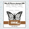 Crealies Clearstempels Bits & Pieces Monarch Vlinder CLBP268