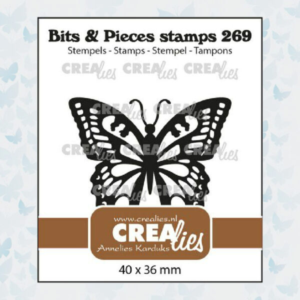 Crealies Clearstempels Bits & Pieces Swallowtail Vlinder CLBP269