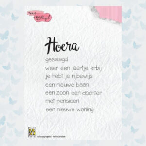 Nellies Choice Clear Stamps Hoera: diverse gelegenheden  DTCS018