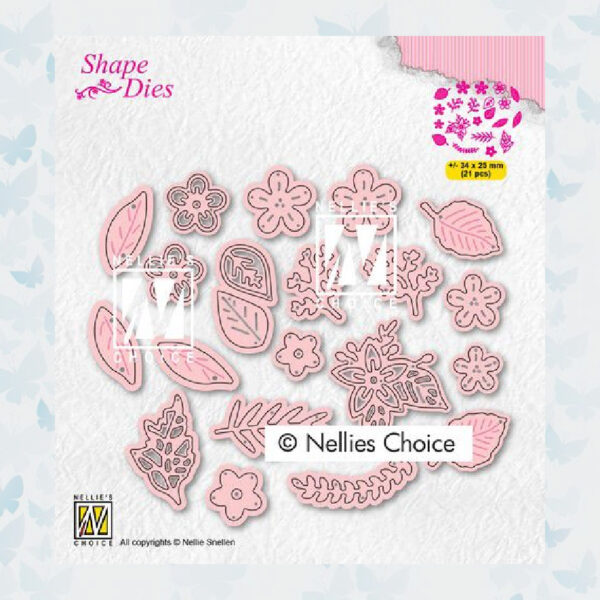Nellies Choice Shape Die - Bloemen en Bladeren SD191