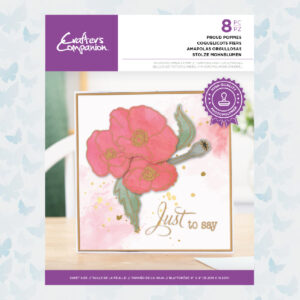 Crafters Companion Outline Floral Clear Stamp Proud Poppy (CC-STP-PRPO)