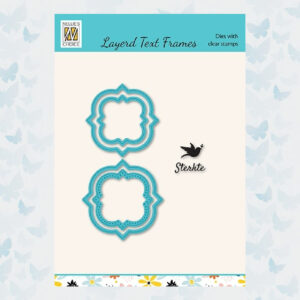 Nellies Choice Layered Frame Dies with Clear Stempel - Sterkte LTCFS002