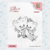 Nellies Choice Clearstempel - Cuties - Cosily under a warm scarf NCCS028
