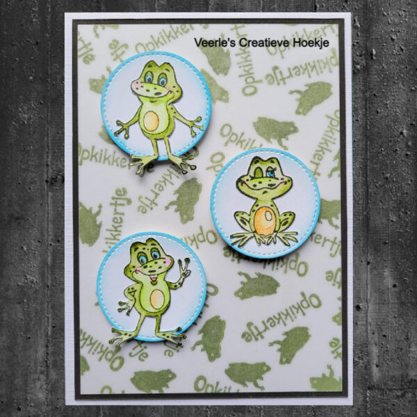 Nellies Choice Clearstempel - Cuties - Frogs 4 (get well) NCCS034