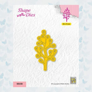 Nellies Choice Shape Die - Branch with Leaves SD258