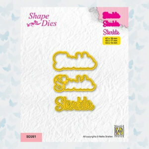 Nellies Choice Shape Die - Tekst - Sterkte SD261