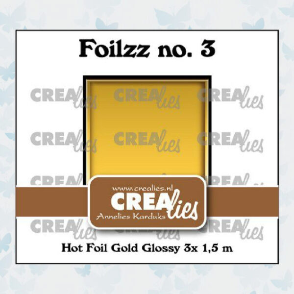 Crealies Foilzz Hot Foil Goud Glanzend CLFoilzz03 (3x 1,5 mtr)