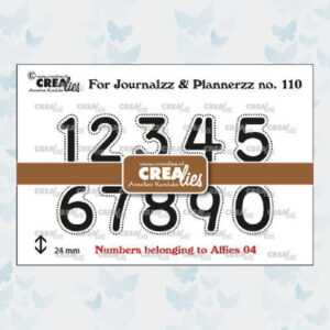 Crealies Journalzz Clear Stempels Cijfers 04 CLJP110