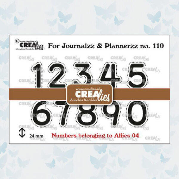 Crealies Journalzz Clear Stempels Cijfers 04 CLJP110