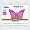 Crealies Varia 03 Monarchvlinder CLVaria03