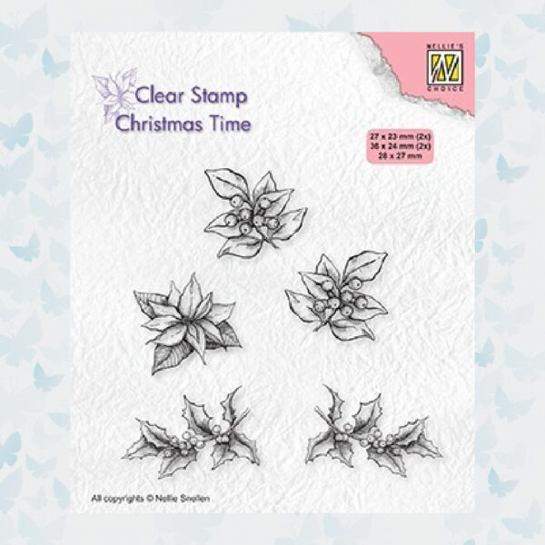 Nellies Choice Clearstempel - Chris. Time Kerstroos CT036