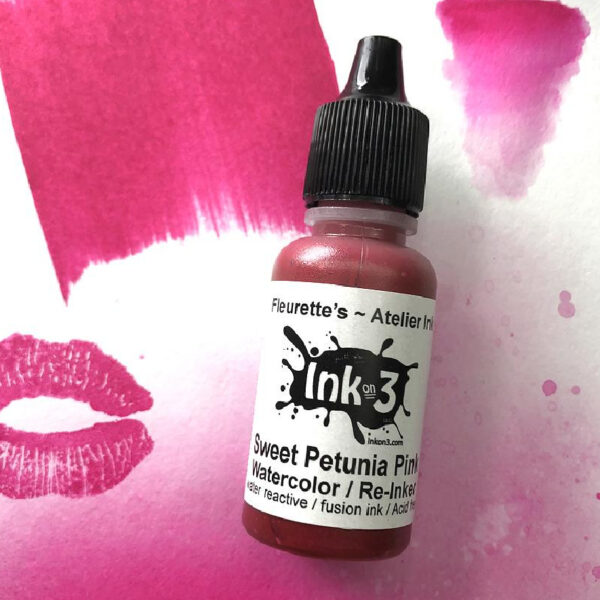 Atelier Watercolor / Re-inker Sweet Petunia Pink - Artist Grade Fusion Ink