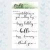 Picket Fence Studios - Fancy Sentiments Clear Stamps (S-169)