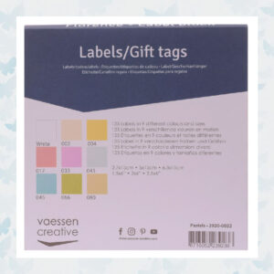 Florence Labelblok 216g Pastels Glad Cardstock 9 kleuren 3 formaten 2920-0022