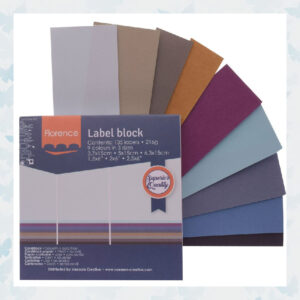 Florence Labelblok 216g Neutrals Glad Cardstock 9 kleuren 3 formaten 2920-0024