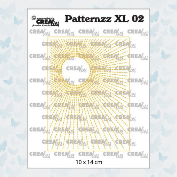 Crealies Patternzz XL Zon in Stiklijn CLPATXL02