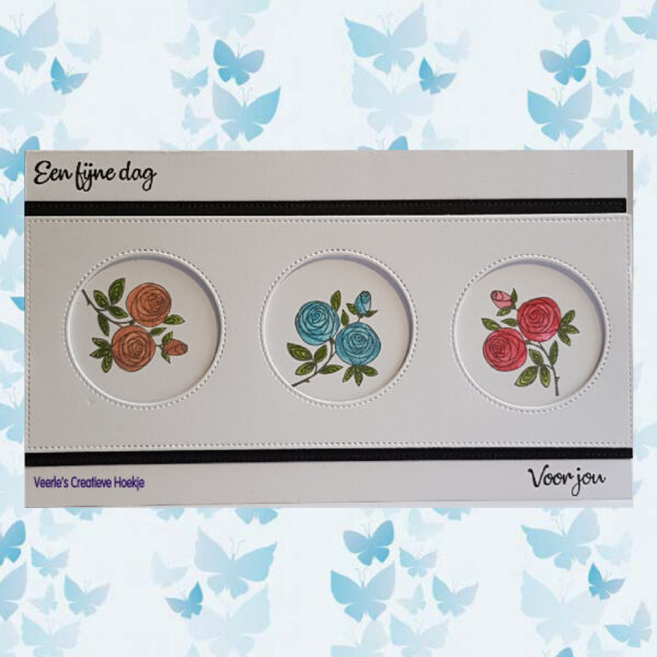 Nellies Choice Clear stamps Flowers Rozentak FLO026