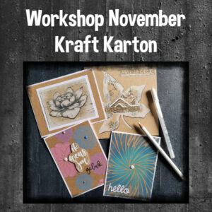 Live Workshop Werken op Kraft Karton op Zaterdag OCHTEND 19 November