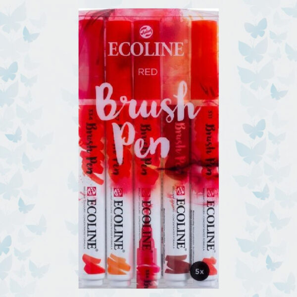 Ecoline Set van 5 Brush Pens Rood 11509903