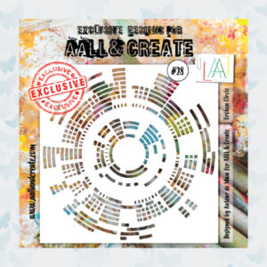 AALL & Create Stencil 15,24x15,24cm Broken Circle AALL-PC-028
