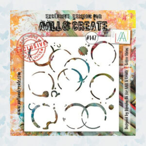 AALL & Create Stencil Coffee Stains AALL-PC-147 (15x15)