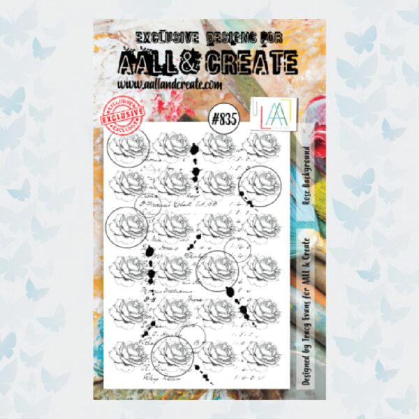 AALL & Create Clear Stempel Rose Background AALL-TP-835