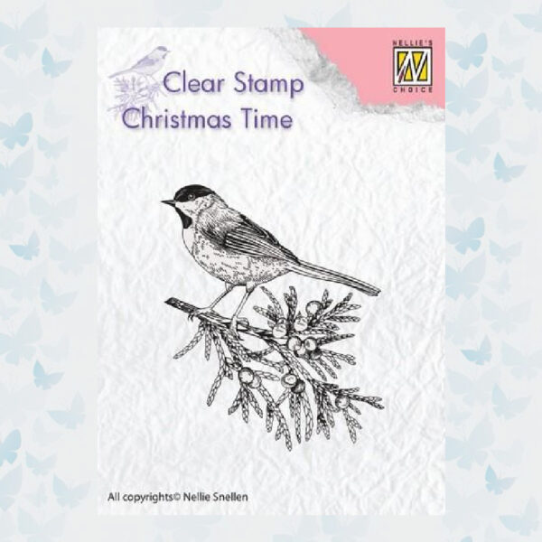 Nellies Choice Clear Stempel - Chris. time Tak met Vogel CT023