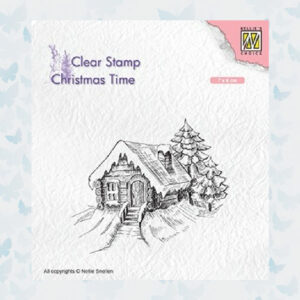 Nellies Choice Clearstempel - Chris. time Cosy snowy cottage CT030