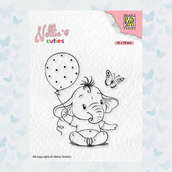 Nellies Choice Clearstempel - Cuties Baby Olifant NCCS007