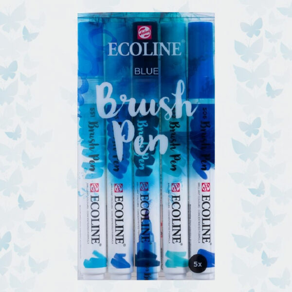 Ecoline Set van 5 Brush Pens Blauw 11509905