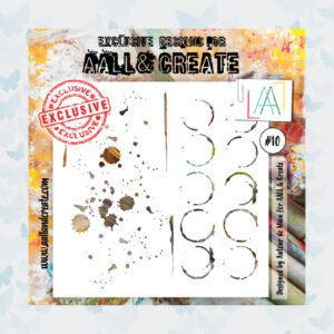 AALL & Create Stencil 15,24x15,24 cm Splatters AALL-PC-010