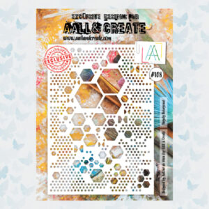 AALL & Create Stencil A4 Hugely Hexagonal AALL-PC-108