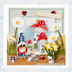 Marianne Design Clear Stamp & Snijmal Set - Mr. Garden Gnome CS1125