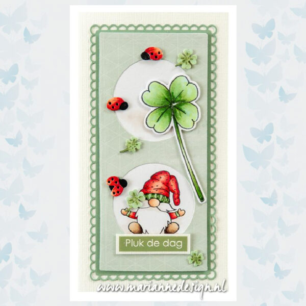 Marianne Design Clear Stamp & Snijmal Set - Lucky Gnome CS1127